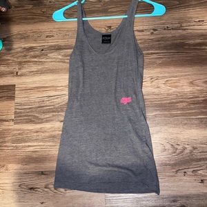 Fox Pink/grey tank top